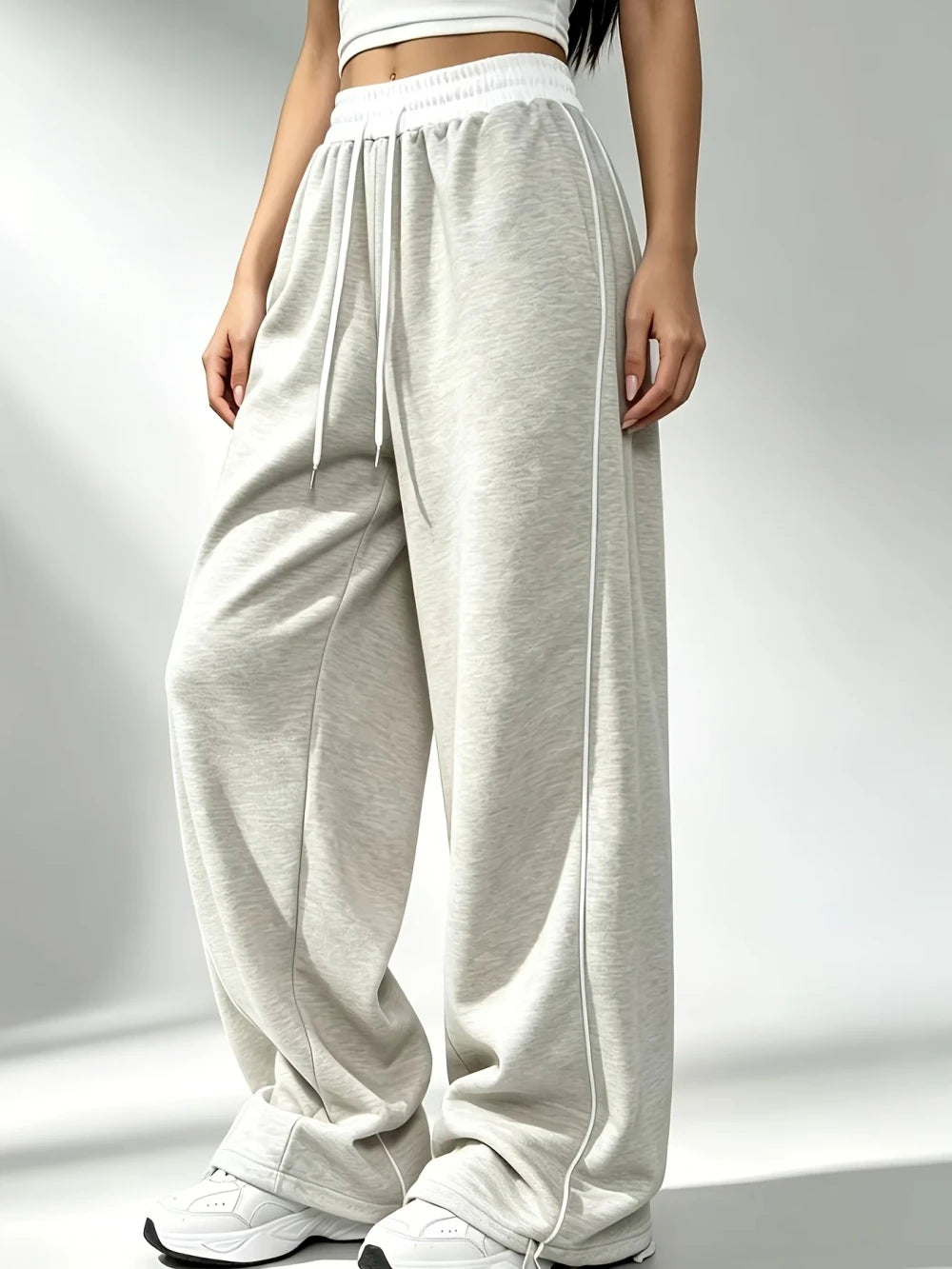Wide Leg French Terry Sweatpants