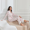 Festive Feather Cuff Pajama Set