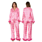 Festive Feather Cuff Pajama Set