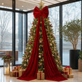 Thickened Oversized Wine Red Holiday Bow