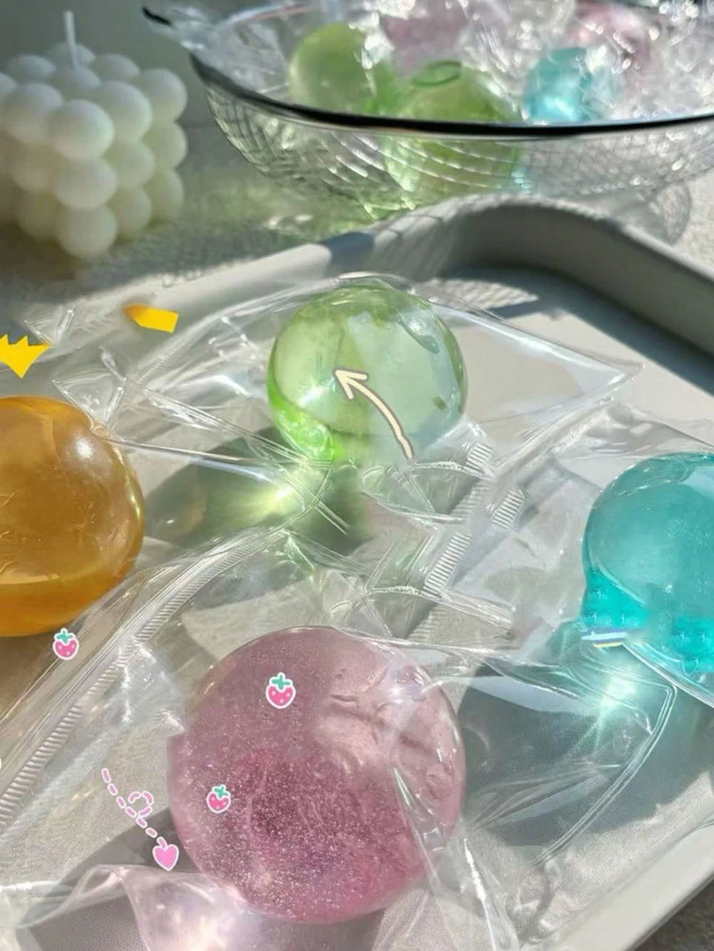 Crystal Apple Squeeze Toy