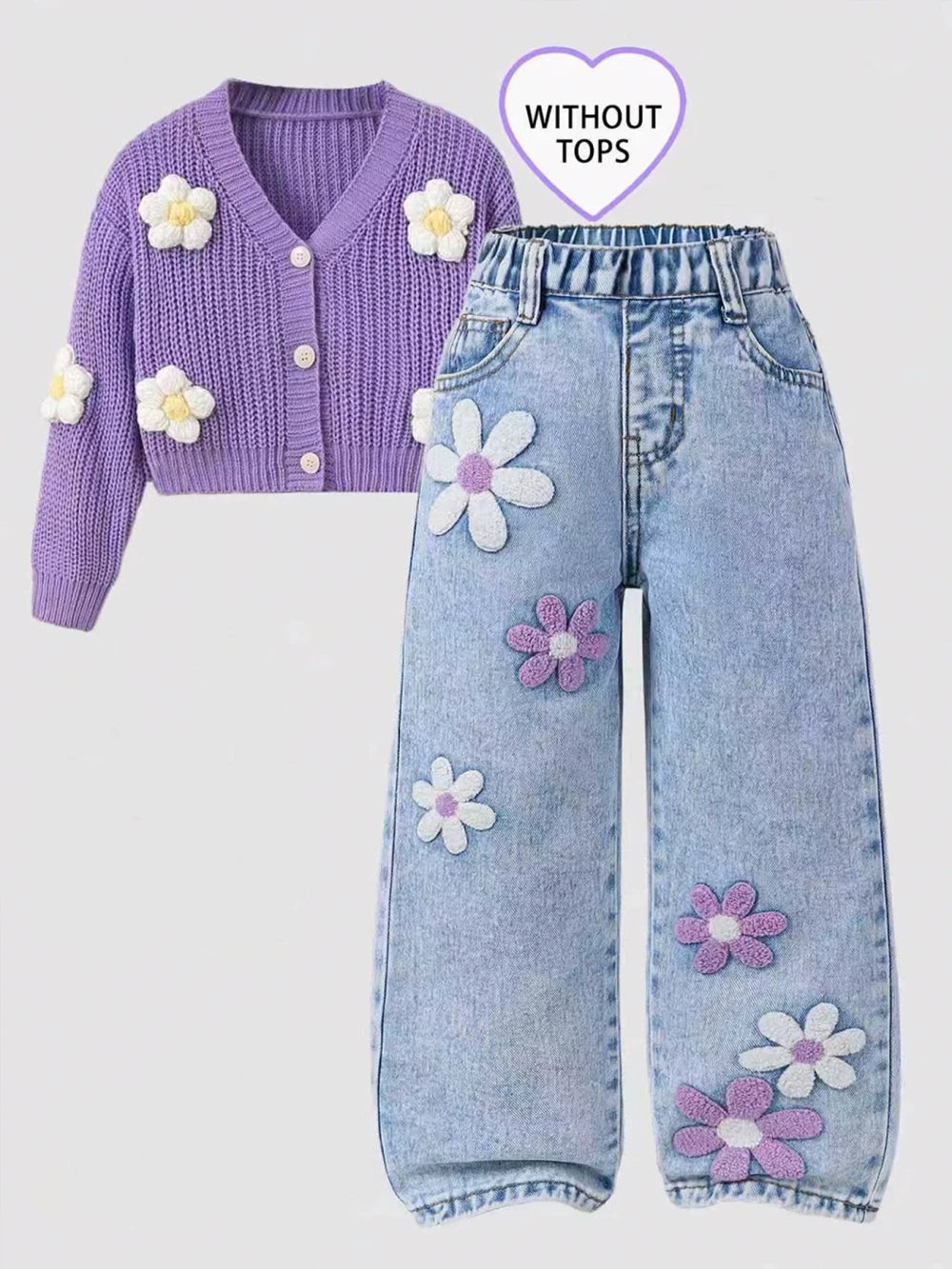 Floral Denim Jeans