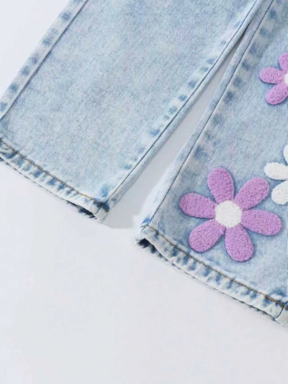 Floral Denim Jeans