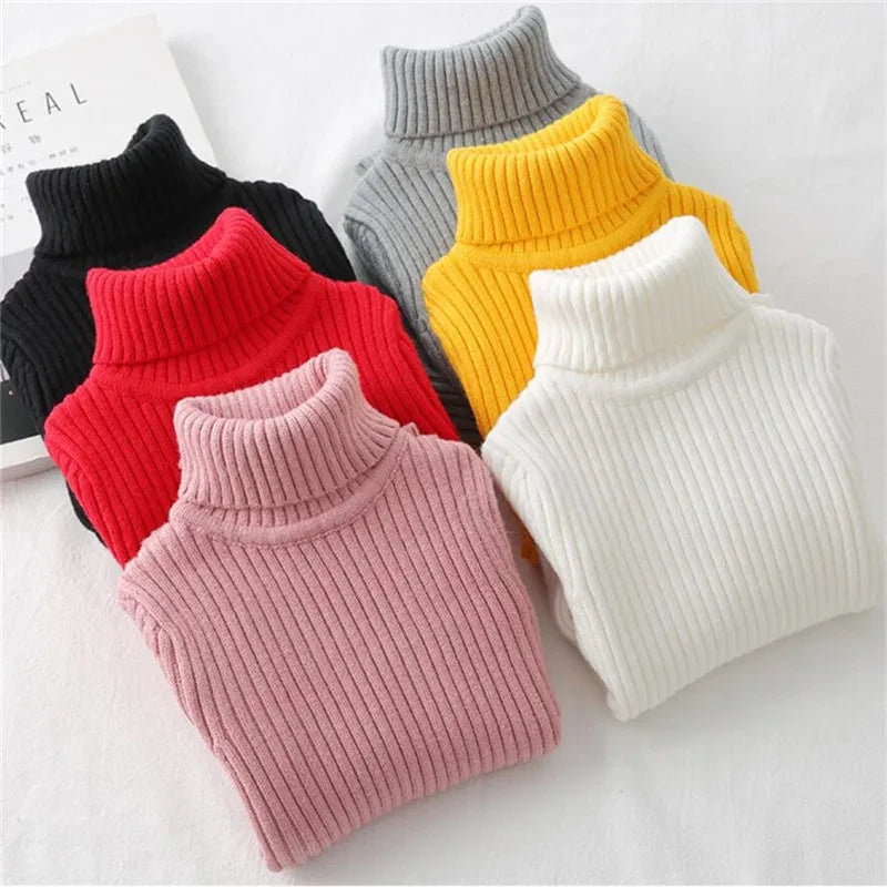 Cotton Turtleneck Kids Sweater