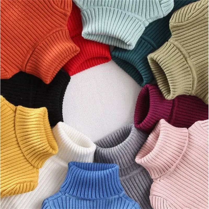 Cotton Turtleneck Kids Sweater