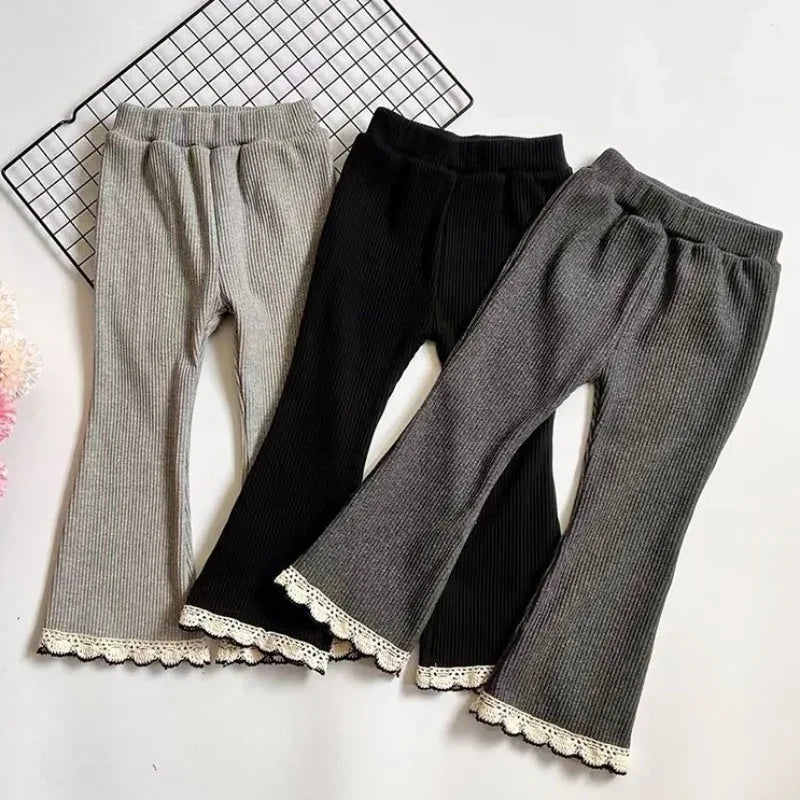 Soft Cotton Flared School Trousers