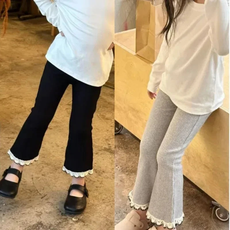 Soft Cotton Flared School Trousers