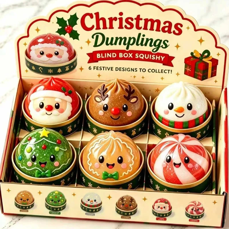 Christmas Dumpling Steamed Bun Decompression Toy