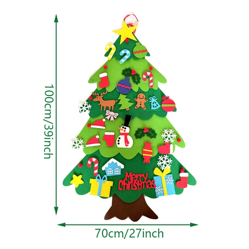 Interactive Felt Christmas Tree Decoration