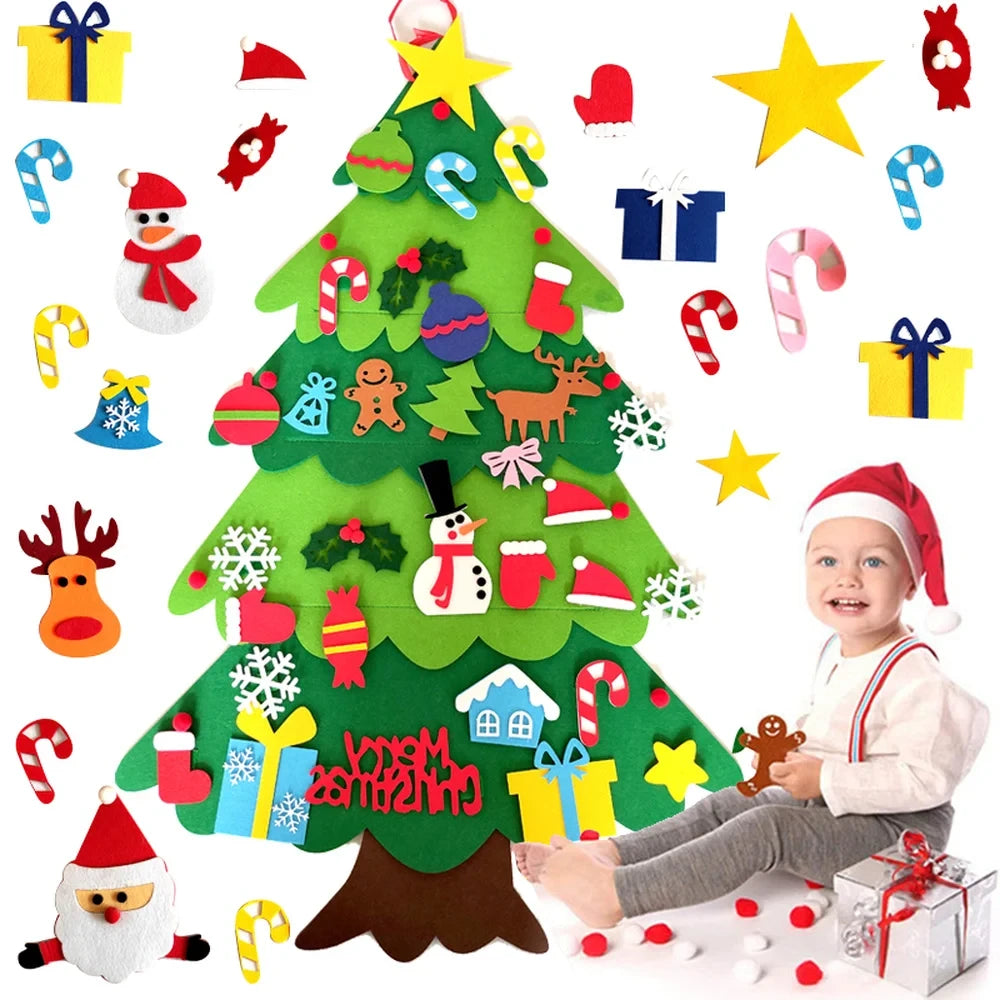 Interactive Felt Christmas Tree Decoration