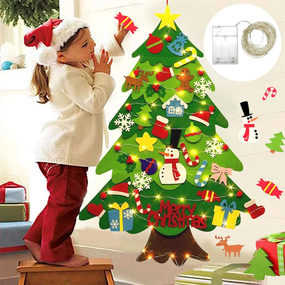 Interactive Felt Christmas Tree Decoration